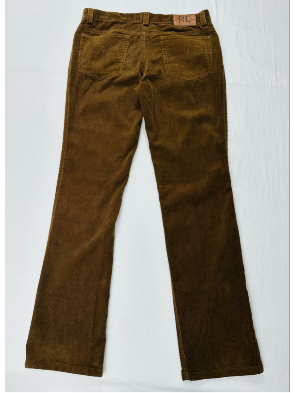 VTG Ralph Lauren Women’s Size 8 Chocolate Brown Corduroy Bootcut Pants Hong Kong - Picture 7 of 12